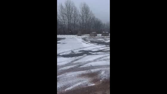 Heavy snow accumulates across Stamford, New York, USA
