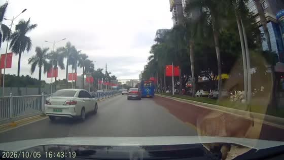 Bus collides with a car, triggering a multi-vehicle crash on a road in Guangxi, China