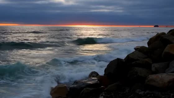 Captivating sunset over South Oceanside