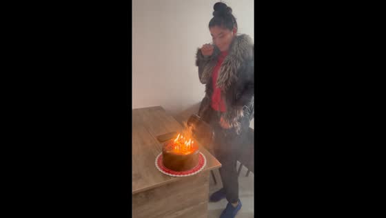 Birthday fails: relighting candles in Navoi, Uzbekistan