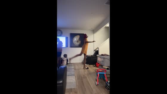 Playful dance mishap with toddler in Concord, USA