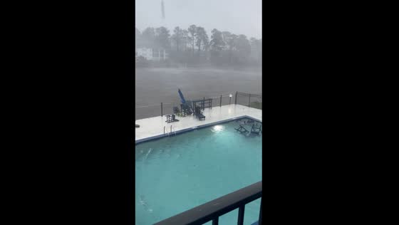 Video footage: severe wind gusts unleash chaos in Myrtle Beach, SC