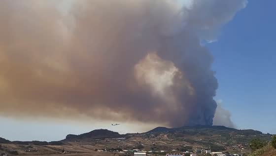 Rapidly spreading wildfire threatens Tenerife: firefighters struggle to contain blaze amid challenging terrain