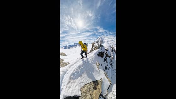 Climbing Arête à Laurence in Chamonix: training for upcoming race