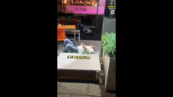 Drunk person falls on plant outside store in Stalybridge