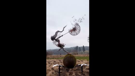 Dancing with dandelions Nouveau: the iconic fairy sculpture