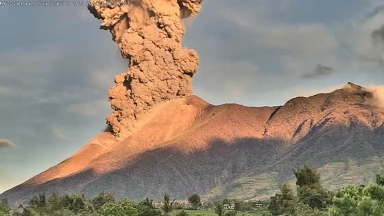 Ash plumes rise after explosive eruption of Kanlaon Volcano in Negros Occidental, Philippines