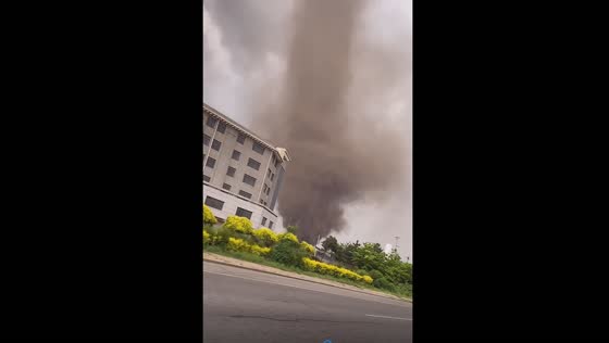 Destructive fury unleashed: Fuxin City ravaged by terrifying tornado