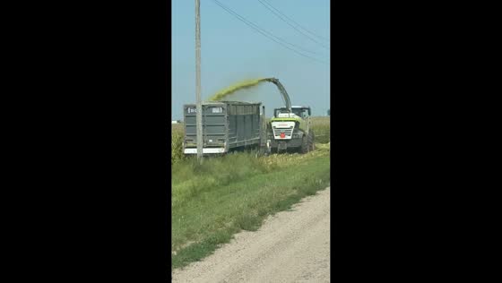 Corn silage harvest begins in Kansas, USA