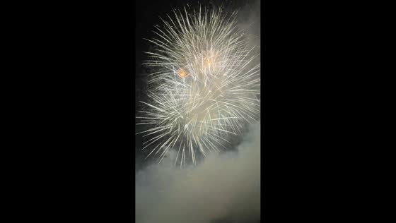 Fireworks illuminate the night sky during San Mateo Fiestas 2026 in Oviedo, Spain