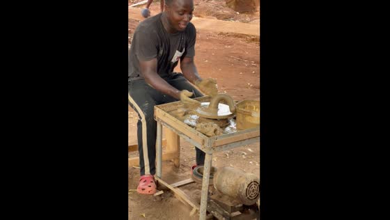 Pottering attempt fails due to overwatering in Accra, Ghana