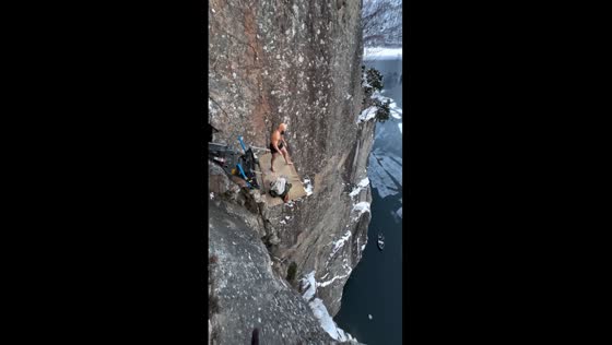 Daring Norwegian veteran shatters world record with 40.5m dive triumph