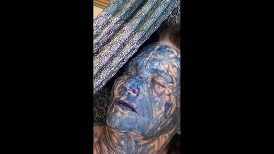 Boy doodles on sleeping grandma’s face in Santa Catarina, Brazil