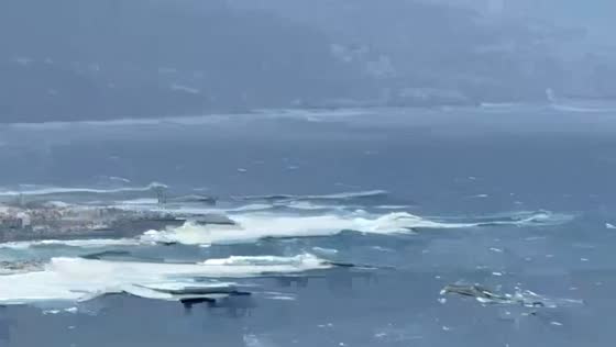 Massive waves batter coastline during Storm Emilia in Tenerife, Spain
