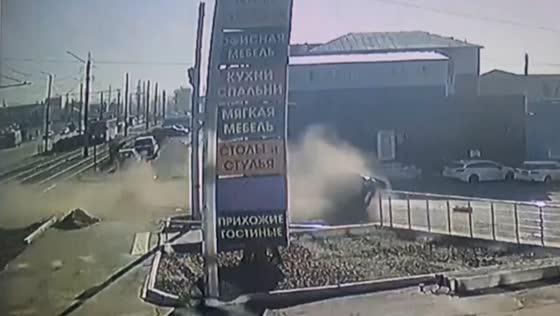 Jeep Grand Cherokee flips over railway tracks, driver unharmed