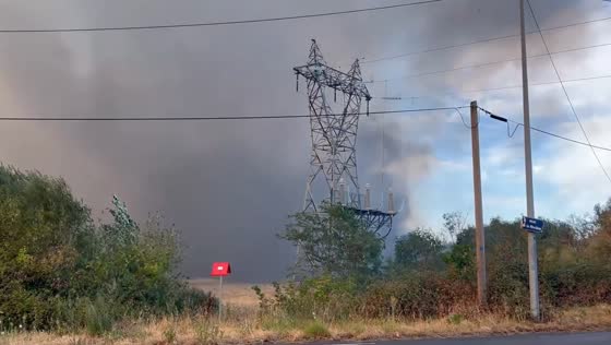 Rapidly spreading blaze consumes homes and vegetation in Nantes, France