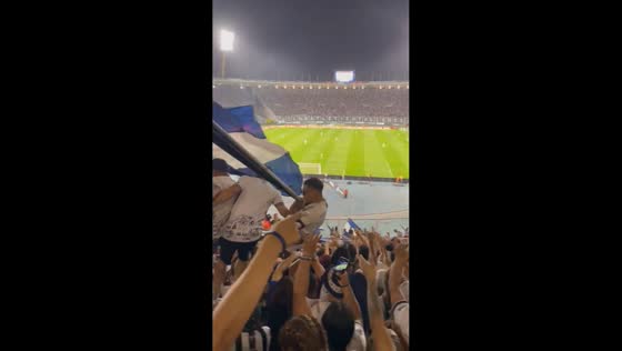 Crowd cheering but suddenly falling in Córdoba, Argentina