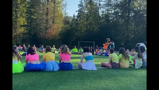 Participants collide during a game of duck-duck-goose in Vancouver
