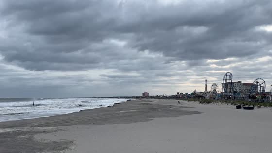Severe nor’easter brings strong winds and rough surf to Ocean City, USA
