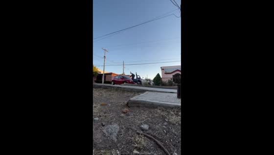Motorcycle riders thrown off by collision in Saltillo, Coahuila, Mexico