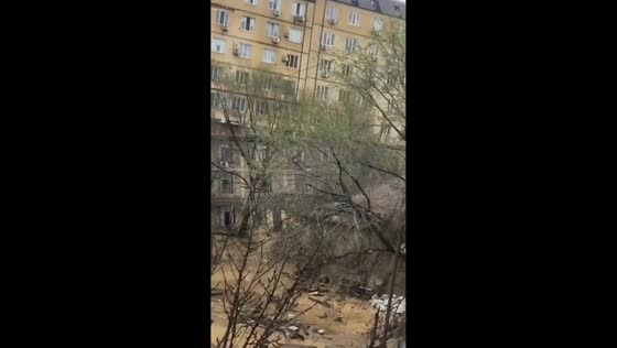House collapse and mudflow threaten amid severe flooding in Makhachkala, Russia