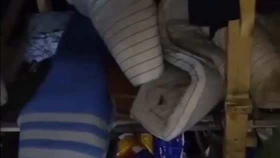 Mobilized Russian shows terrible living conditions in a tent