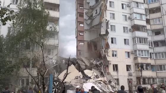 15 dead, 17 rescued after shelling hits apartment building in Belgorod, Russia