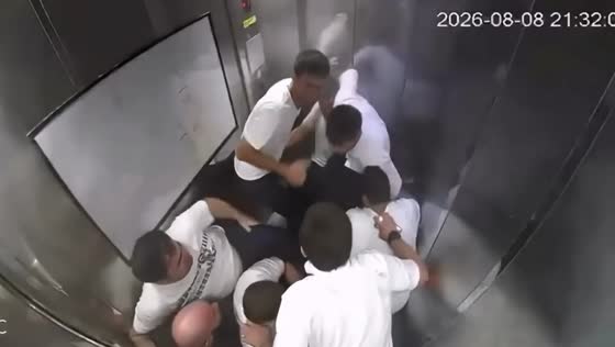 Elevator collapses with nine passengers inside in Makhachkala, Russia