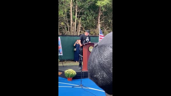 Michael Rapaport speech at Captain Omer Neutra Memorial Park dedication in New York, USA