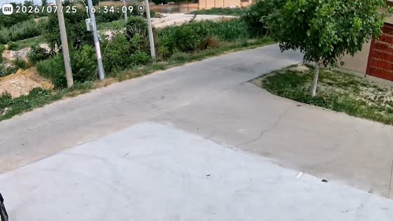 Car crashes into concrete post before another gets stuck on roadside in Shaanxi, China
