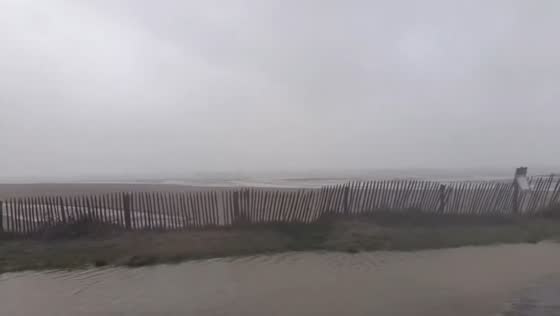 Storm Austen brings extreme coastal conditions in Granville, France