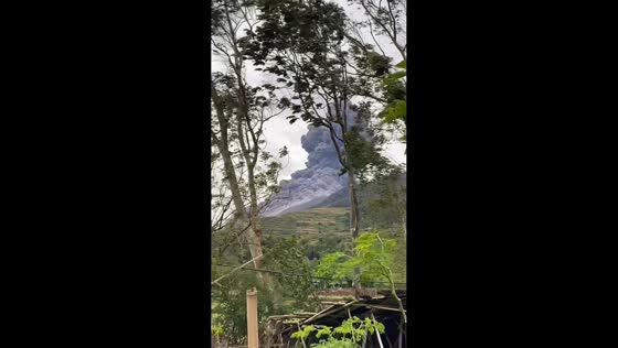 Mt Kanlaon erupts, sending ash into the sky over Negros Occidental, Philippines