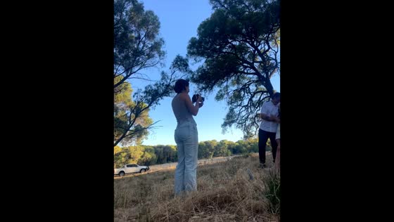 Friends burst into laughter during a funny photoshoot in Perth, Australia
