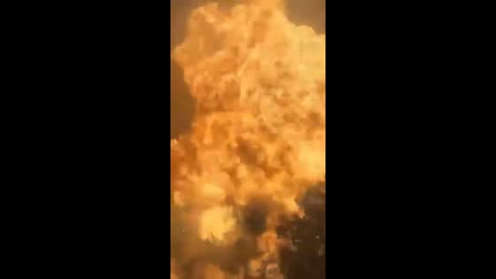 Massive car fire and explosion injures firefighters in Bronx, New York