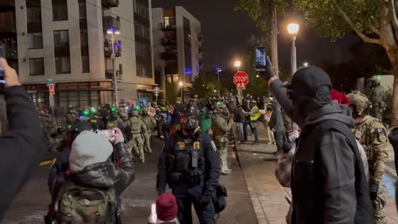 Tear gas used during arrests amid protests in Portland, Oregon, USA