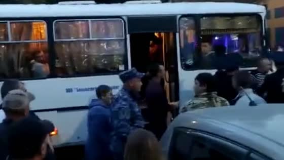 In the village of Bolshereche, the mobilized men beat the police and the National Guard
