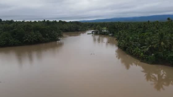 Flooded rice fields in Calingag, Pinamalayan