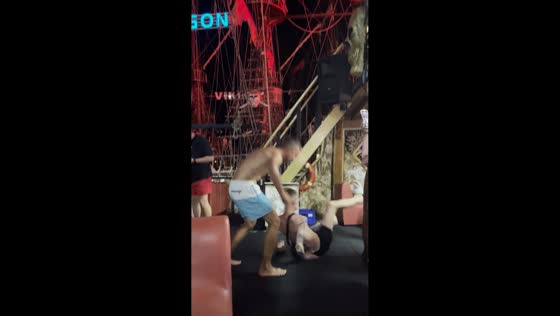 Man drops friend during dance at party in Oludeniz, Turkey