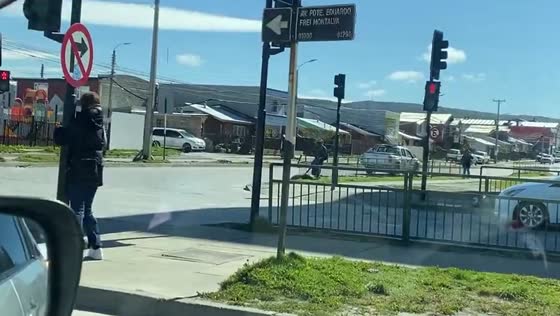  Strong winds in Punta Arenas, Chile