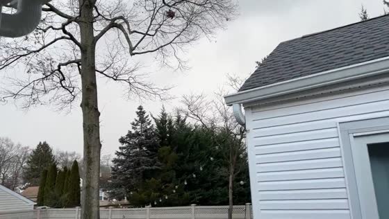 Squall line and powerful cold front slam New Jersey, USA