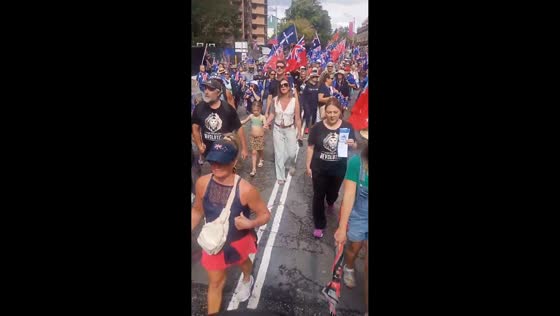 March against government corruption in Brisbane, Australia