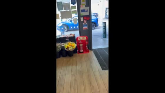 Dog screams for attention while waiting inside car in Birmingham, UK