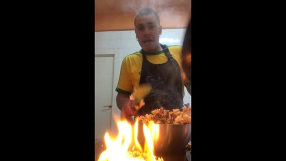 Kitchen fire mishap: popcorn gone awry
