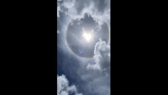 Halo appears in Sapang Dalaga, Philippines sky during holy week