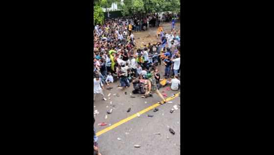 Student protesters clash with police during march to India’s Parliament in New Delhi, India