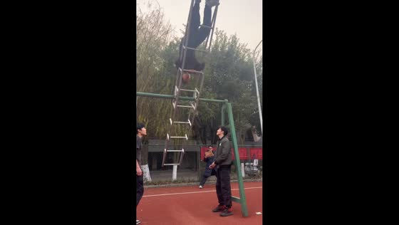 Student practices daily aviation training on 360° rotating swing in Sichuan, China