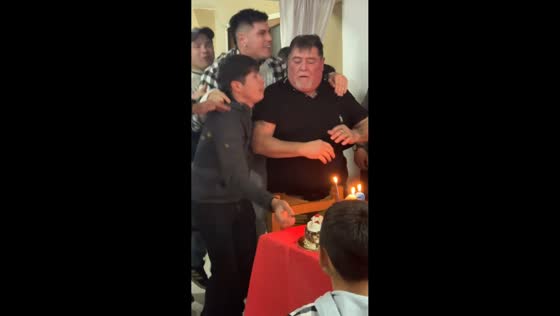 Birthday cake prank foiled by celebrant’s stern look in Tres Arroyos, Argentina