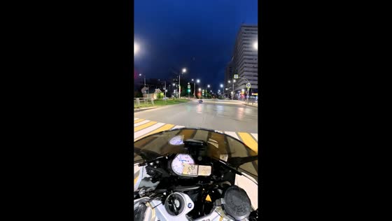 Motorcycle crash caught on dashcam in Tomsk, Russia