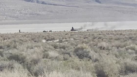 U.S. Air Force F-16 crash during training mission in Trona, California, USA