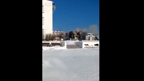Deadly gas explosion destroys apartment entrance in Sakhalin, Russia